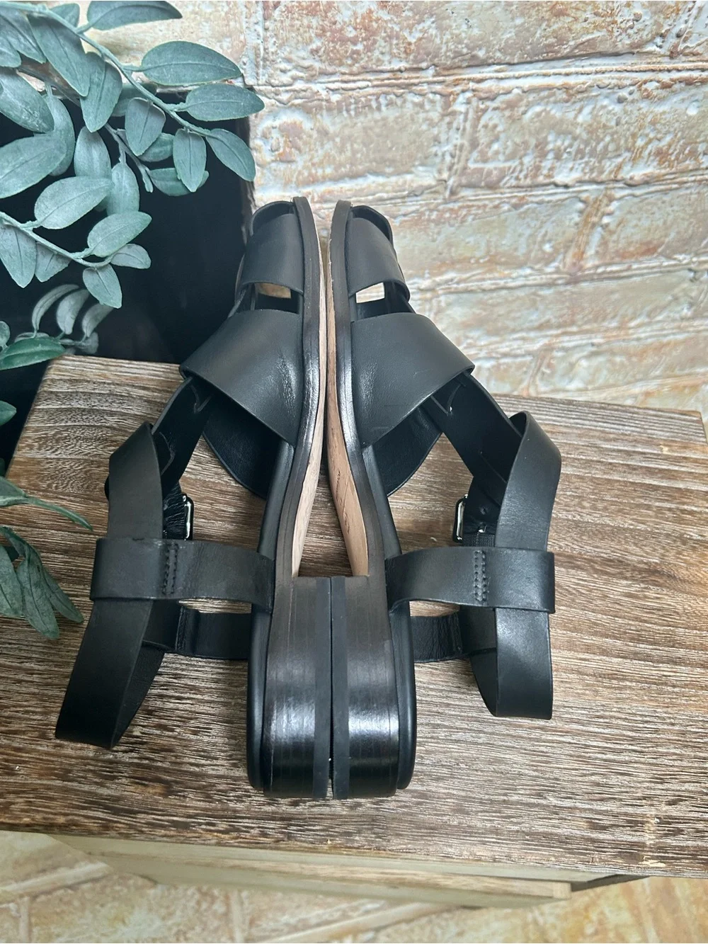 Reformation black leather